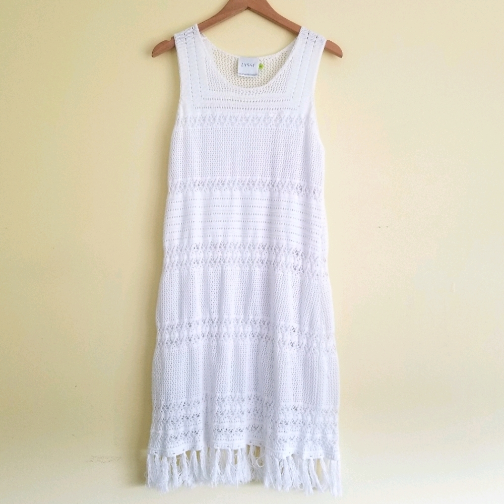 Lysse white crochet dress